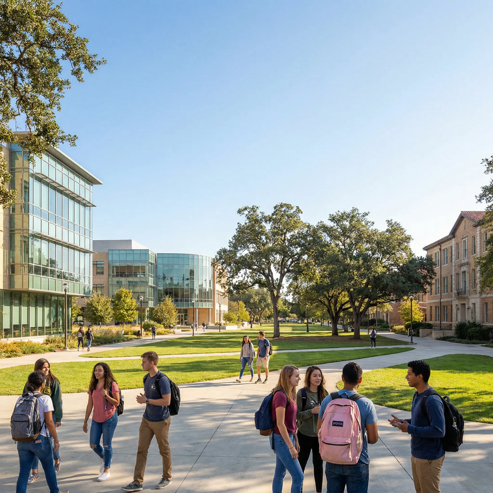 Modern University Campus